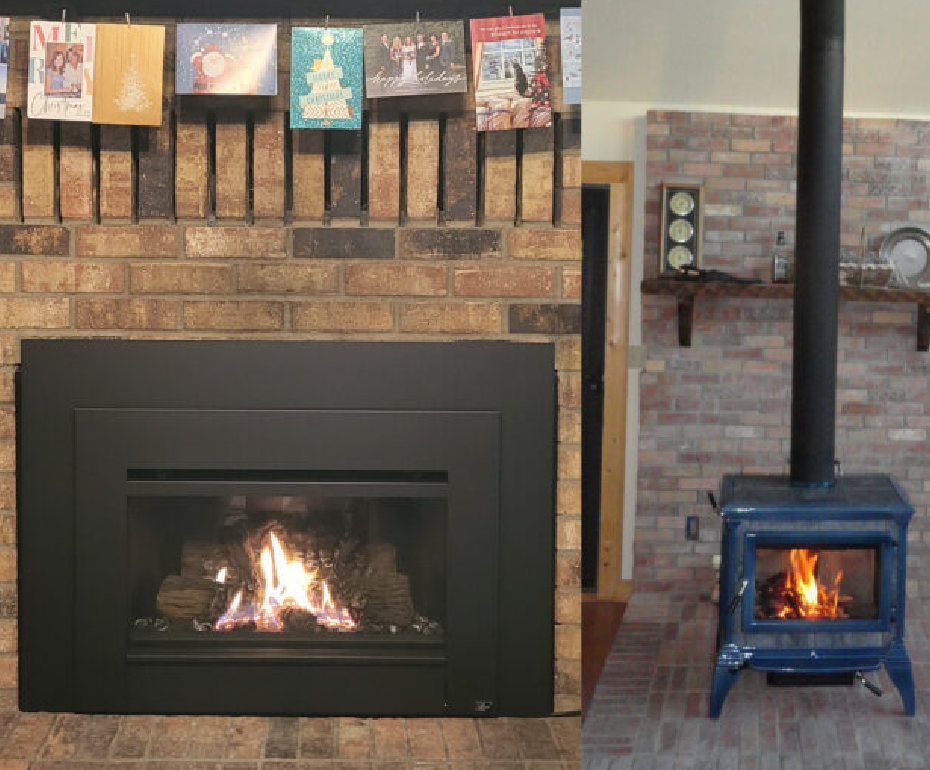 Add a new stove or fireplace to you living spaces