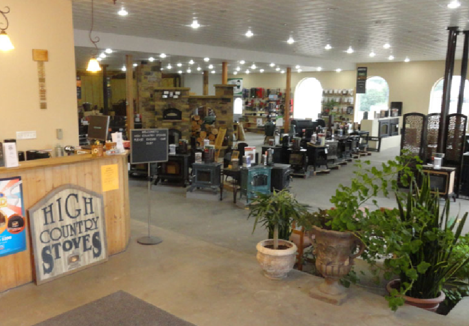 Inside The High Country Stoves Showroom